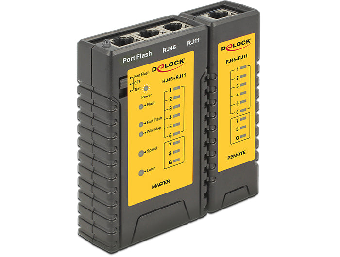 Delock Kabeltester RJ45 / RJ12 + Portfinder Delock Kabeltester RJ45 / RJ12 + Portfinder